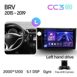 Штатная магнитола Teyes CC3 2K 6/128 Honda BRV (2015-2019) Левый руль