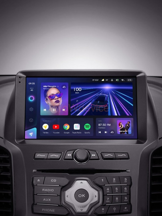 Штатная магнитола Teyes CC3 360 6/128 Ford Ranger 3 (2011-2015)