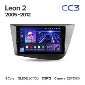 Штатная магнитола Teyes CC3 360 6/128 Seat Leon 2 (2005-2012) F2