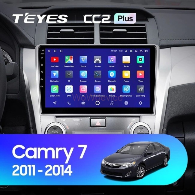 Штатная магнитола Teyes CC2L Plus 1/16 Toyota Camry 7 XV 50 55 (2011-2014) Тип-B