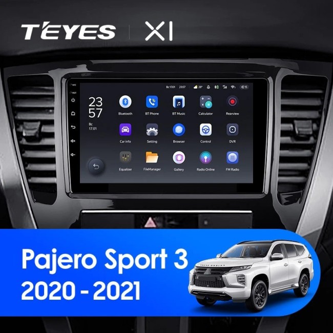 Штатная магнитола Teyes X1 4G 2/32 Mitsubishi Pajero Sport 3 (2020-2021)