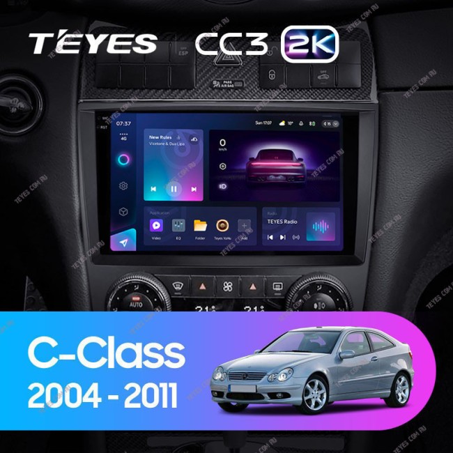 Штатная магнитола Teyes CC3 2K 3/32 Mercedes Benz C-Class W203 CL203 C209 A209 (2004-2011)