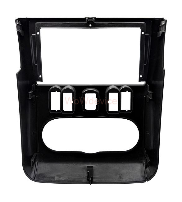 Рамка магнитолы 9.0" (цв.Черный и Серебристый) для NISSAN Almera (G15) 2012-2018 Левый руль
