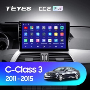 Штатная магнитола Teyes CC2L Plus 1/16 Mercedes-Benz C-Class W204 C204 S204 (2011-2015)