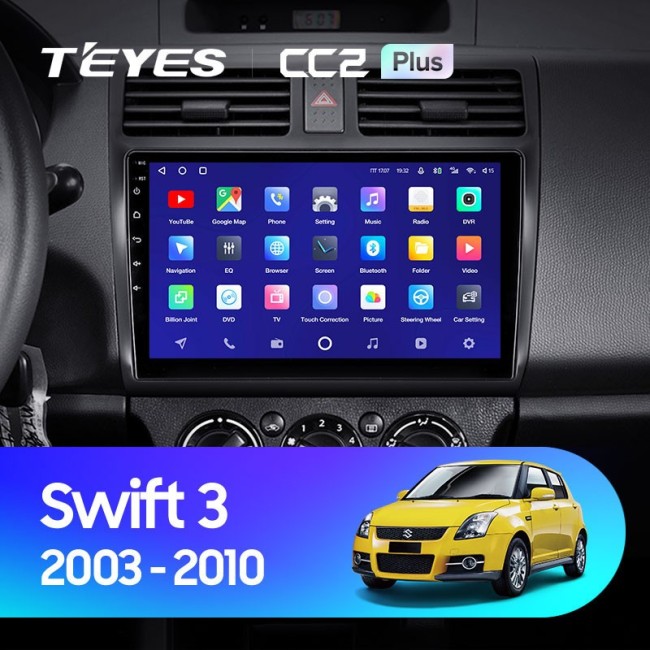 Штатная магнитола Teyes CC2L Plus 1/16 Suzuki Swift 3 (2003-2010)