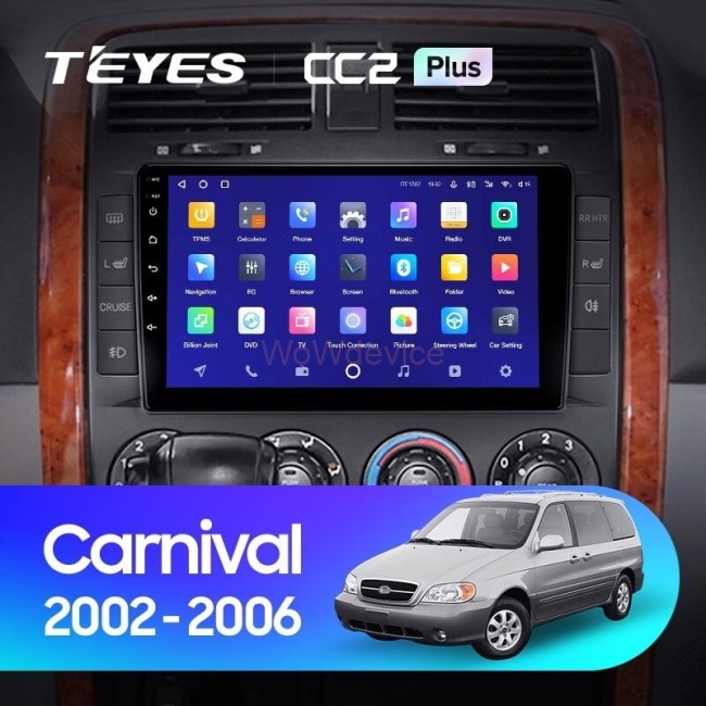 Штатная магнитола Teyes CC2L Plus 2/32 Kia Carnival UP GQ (2002-2006)