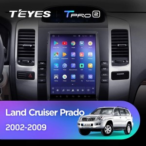 Штатная магнитола Tesla style Teyes TPRO 2 3/32 Toyota Land Cruiser Prado 120 (2002-2009) Тип-А