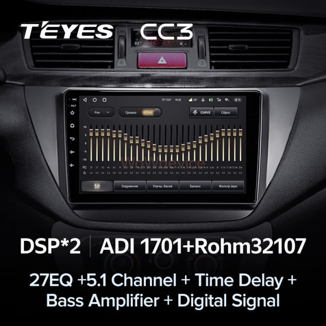 Штатная магнитола Teyes CC3 4/64 Mitsubishi Lancer 9 CS (2000-2010) Штатная магнитола Teyes CC3 4/64 Mitsubishi Lancer 9 CS (2000-2010)