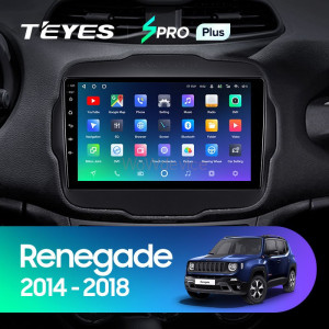 Штатная магнитола Teyes SPRO Plus 6/128 Jeep Renegade (2014-2018)