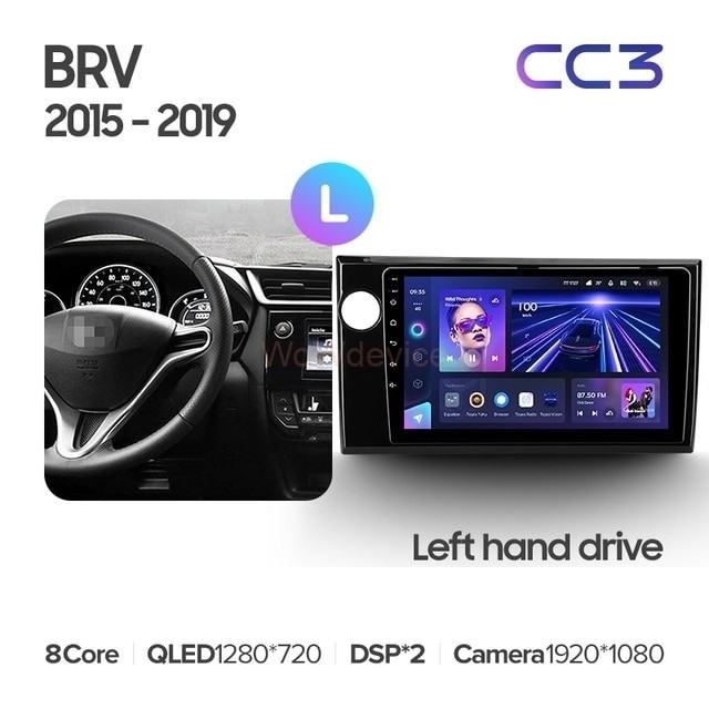 Штатная магнитола Teyes CC3 6/128 Honda BRV (2015-2019) Левый руль Штатная магнитола Teyes CC3 6/128 Honda BRV (2015-2019) Левый руль