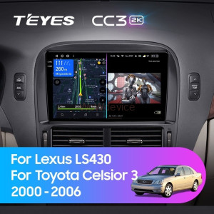 Штатная магнитола Teyes CC3 2K 360 6/128 Lexus LS430 XF30 (2000-2006) F2