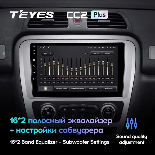 Штатная магнитола Teyes CC2 Plus 4/64 JAC T6 (2015-2021)