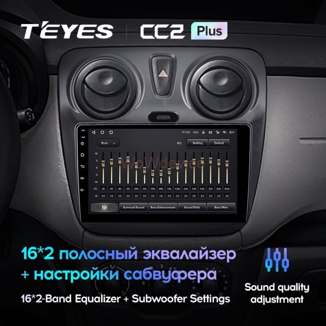 Штатная магнитола Teyes CC2 Plus 4/64 Renault Dokker (2012-2020)