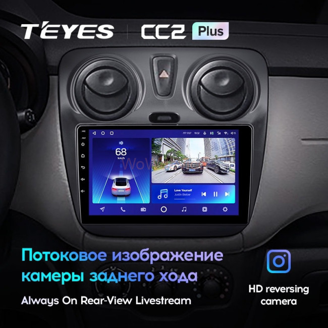 Штатная магнитола Teyes CC2 Plus 4/64 Renault Dokker (2012-2020)