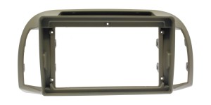 Рамка магнитолы 9.0" (цв.Серый) для NISSAN Micra, March (K12) 2002-2010
