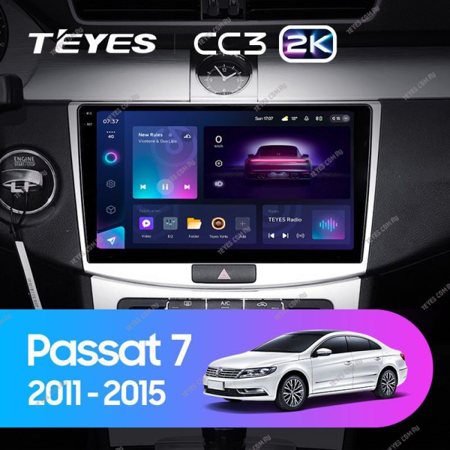 Штатная магнитола Teyes CC3 2K 3/32 Volkswagen Passat 7 B7 (2010-2015)