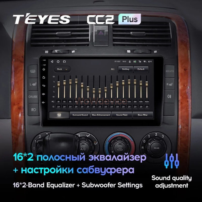 Штатная магнитола Teyes CC2 Plus 4/64 Kia Carnival UP GQ (2002-2006)