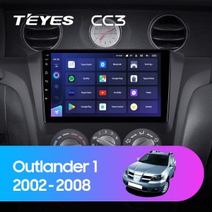 Штатная магнитола Teyes CC3 4/64 Mitsubishi Outlander 1 (2002-2008) Тип-A