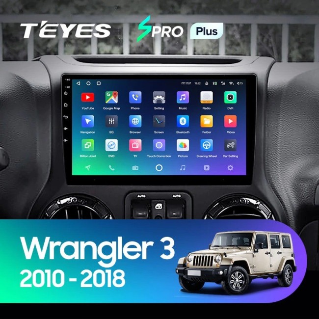 Штатная магнитола Teyes SPRO Plus 6/128 Jeep Wrangler 3 JK 2010-2017 L14