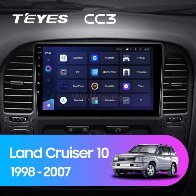 Штатная магнитола Teyes CC3L 4/32 Toyota Land Cruiser 10 J100 100 (1998-2007)