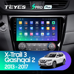 Штатная магнитола Teyes SPRO Plus 6/128 Nissan X-Trail 3 T32 (2013-2021) F2 климат контроль Тип-A