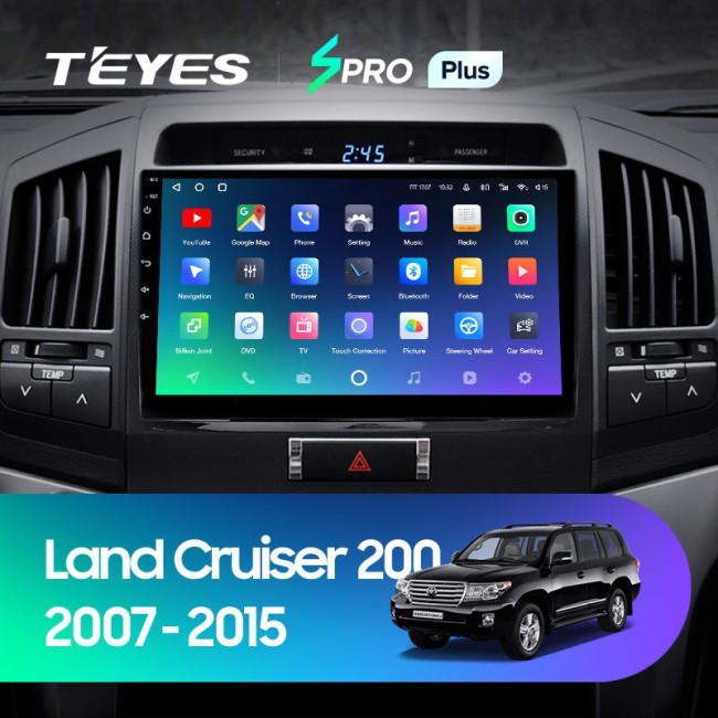 Штатная магнитола Teyes SPRO Plus 6/128 Toyota Land Cruiser 200 (2007-2015)