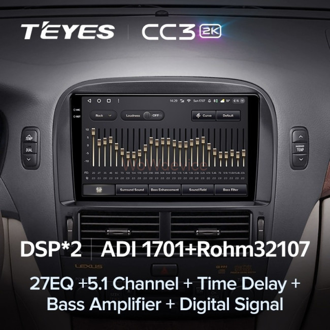 Штатная магнитола Teyes CC3 2K 360 6/128 Toyota Celsior XF30 (2000-2006) F2 Штатная магнитола Teyes CC3 2K 360 6/128 Toyota Celsior XF30 (2000-2006) F2