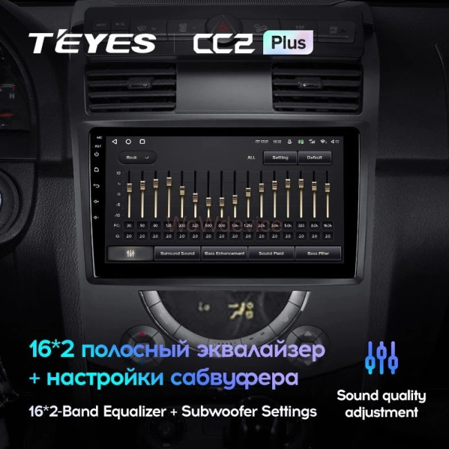 Штатная магнитола Teyes CC2L Plus 1/16 SsangYong Rexton Y250 2 (2006-2012) Штатная магнитола Teyes CC2L Plus 1/16 SsangYong Rexton Y250 2 (2006-2012)