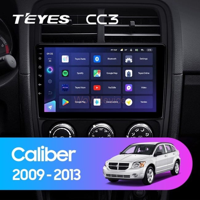 Штатная магнитола Teyes CC3 360 6/128 Dodge Caliber PM (2009-2013)