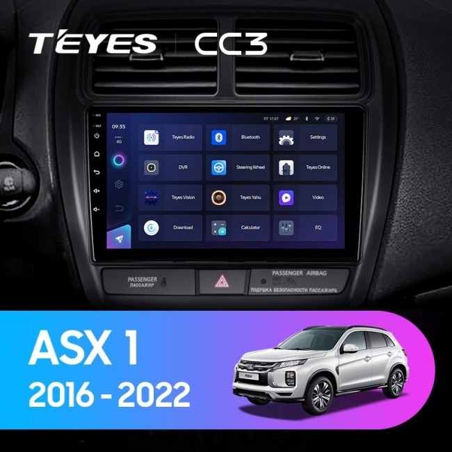 Штатная магнитола Teyes CC3 4/64 Mitsubishi ASX (2016-2022) Тип-В