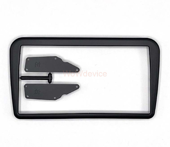 Рамка магнитолы 9.0" (цв.Черный) для NISSAN Note 2005-2013