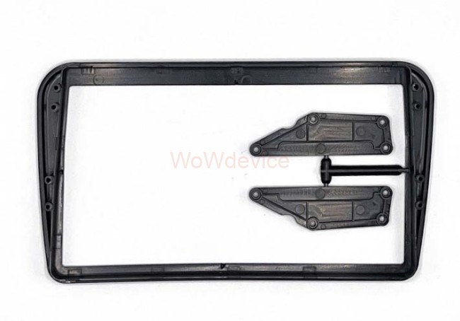 Рамка магнитолы 9.0" (цв.Черный) для NISSAN Note 2005-2013