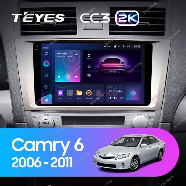 Штатная магнитола Teyes CC3 2K 3/32 Toyota Camry 6 XV 40 50 (2006-2011) F1