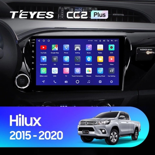 Штатная магнитола Teyes CC2 Plus 4/64 Toyota Hilux Pick Up (2015-2020)