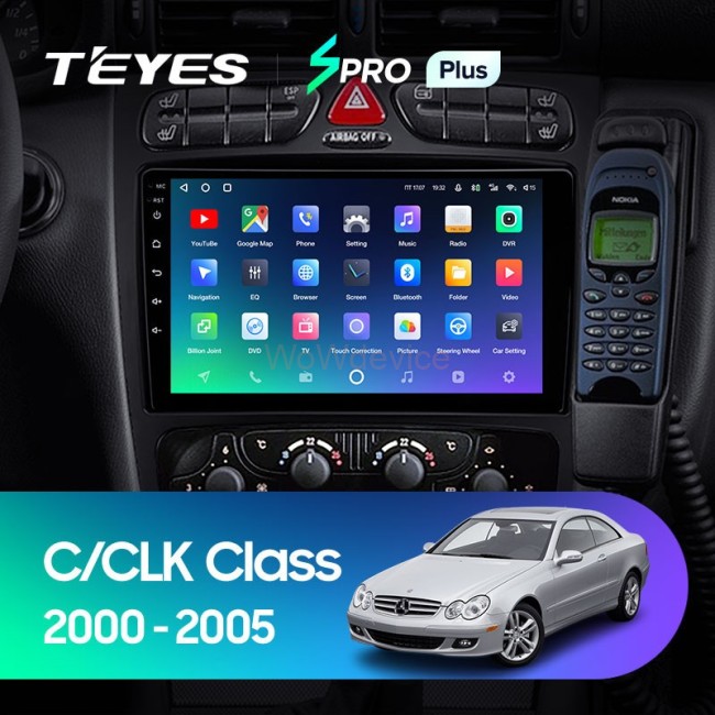 Штатная магнитола Teyes SPRO Plus 3/32 Mercedes Benz C/CLK Class S203 W203 W209 A209 (2000-2005)