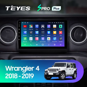 Штатная магнитола Teyes SPRO Plus 6/128 Jeep Wrangler 4 JL (2018-2019)