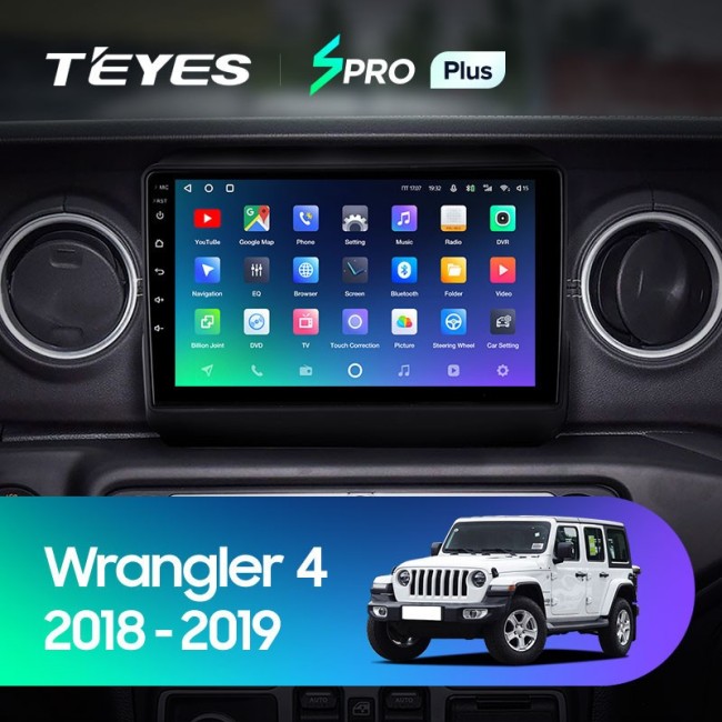 Штатная магнитола Teyes SPRO Plus 6/128 Jeep Wrangler 4 JL (2018-2019)