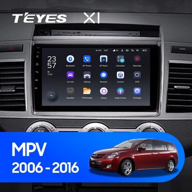 Штатная магнитола Teyes X1 4G 2/32 Mazda MPV LY (2006-2016)