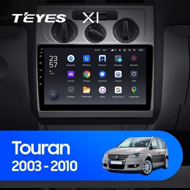 Штатная магнитола Teyes X1 4G 2/32 Volkswagen Touran (2003-2015)