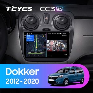 Штатная магнитола Teyes CC3 2K 4/32 Renault Dokker (2012-2020)
