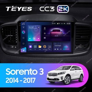 Штатная магнитола Teyes CC3 2K 6/128 Kia Sorento 3 Prime (2014-2017) Тип-A