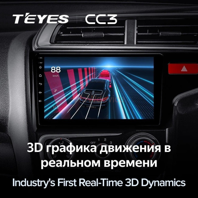 Штатная магнитола Teyes CC3 4/64 Honda Jazz 3 (2015-2020) (правый руль) Тип-А