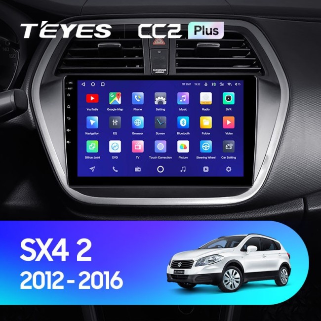 Штатная магнитола Teyes CC2L Plus 1/16 Suzuki SX4 2 (2012-2016)