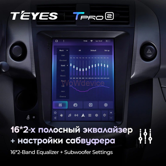 Штатная магнитола Tesla style Teyes TPRO 2 3/32 Toyota RAV4 3 XA30 2005-2013