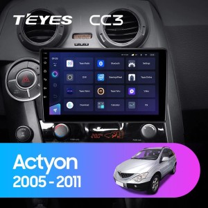 Штатная магнитола Teyes CC3 3/32 SsangYong Actyon C100 (2005-2011)