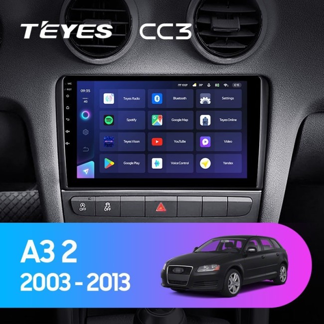 Штатная магнитола Teyes CC3 4/64 Audi A3 2 8P (2003-2013)