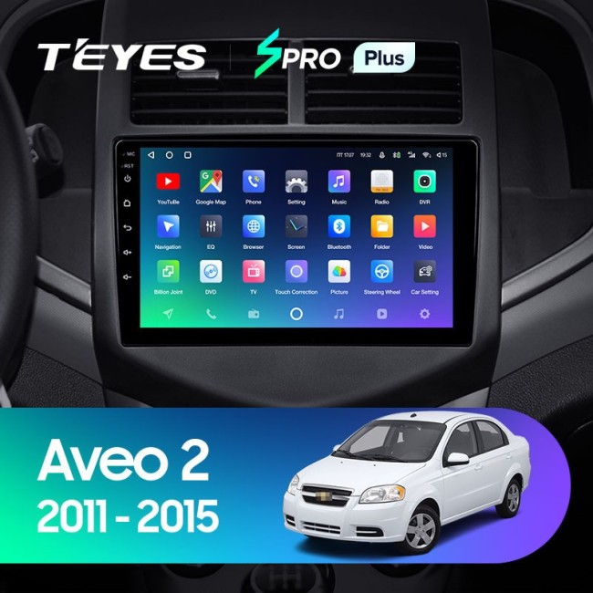 Штатная магнитола Teyes SPRO Plus 6/128 Chevrolet Aveo 2 (2011-2015)