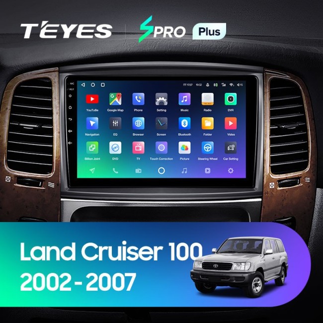 Штатная магнитола Teyes SPRO Plus 6/128 Toyota Land Cruiser LC 100 (2002-2007) Тип-A