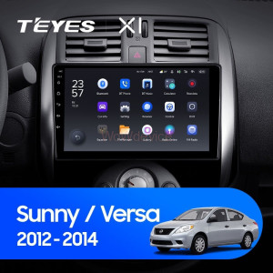 Штатная магнитола Teyes X1 4G 2/32 Nissan Sunny Versa C17 (2012-2014)