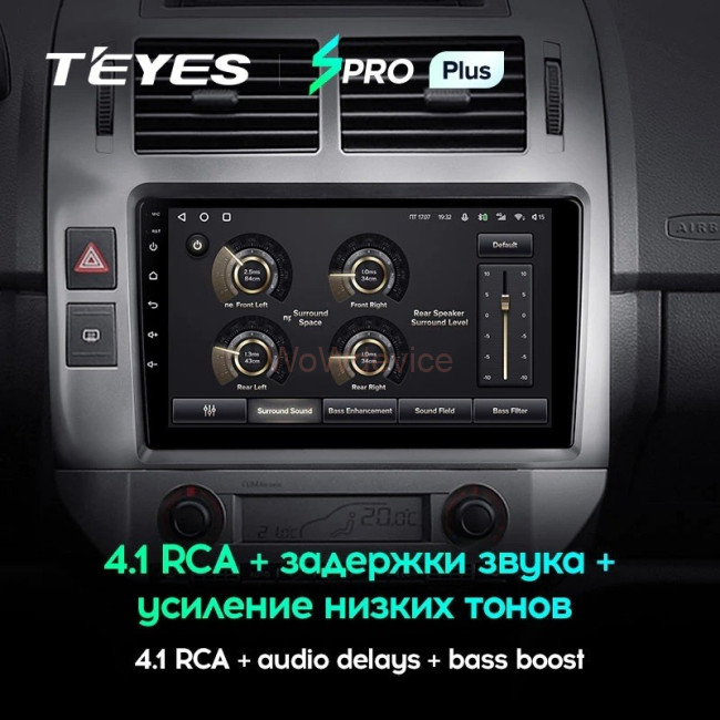 Штатная магнитола Teyes SPRO Plus 4/64 Volkswagen Polo Mk4 (2001-2009) F2